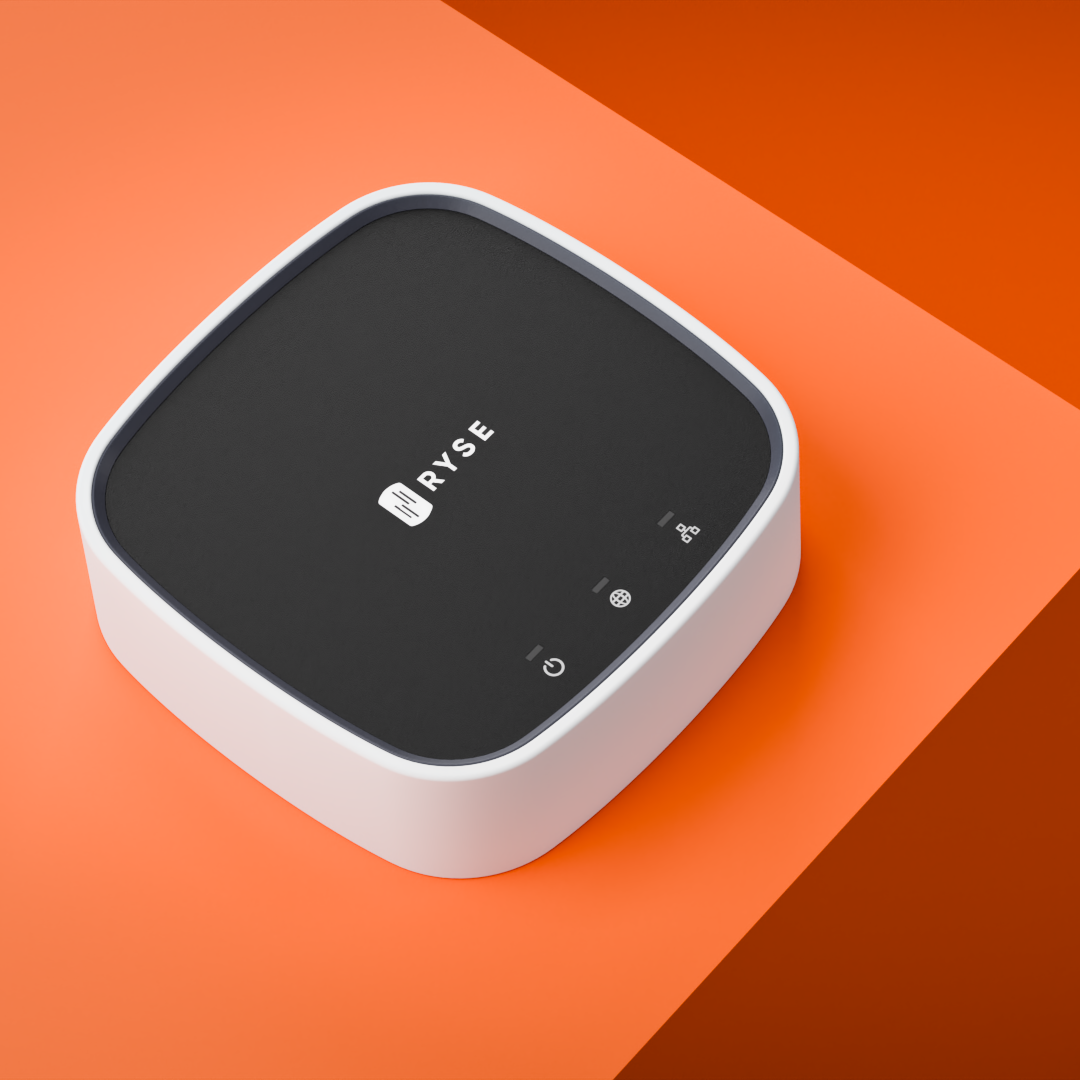 Router with RVSE branding on an orange background